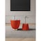 Manhattan Comfort Round End Table 1.0 and End Table 2.0 Set of 2, 18.43 in L, Stainless Steel, Orange 2-AT03-OR - alternate 1